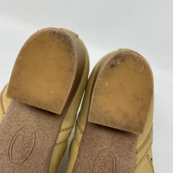 EuroSoft Sofft Womens Faux Leather Tan Laser Cut Stack Heel Bootie Size 8 - Picture 9 of 12